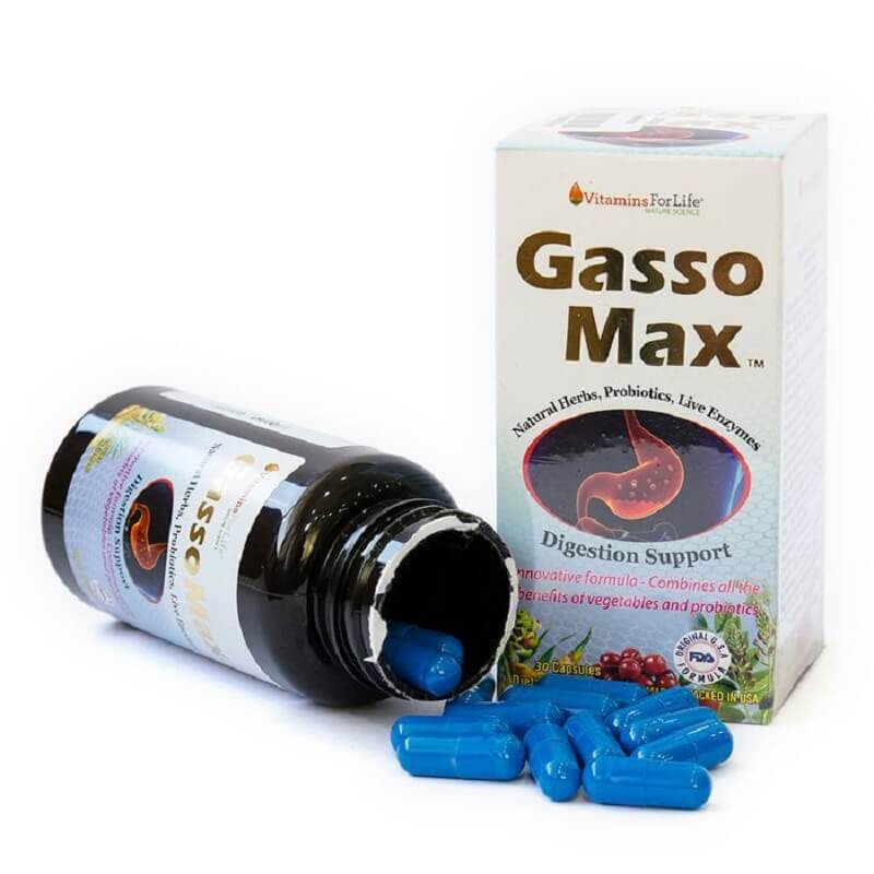 Gasso Max - Hỗ trợ viêm loét dạ dày, khó tiêu, ợ chua