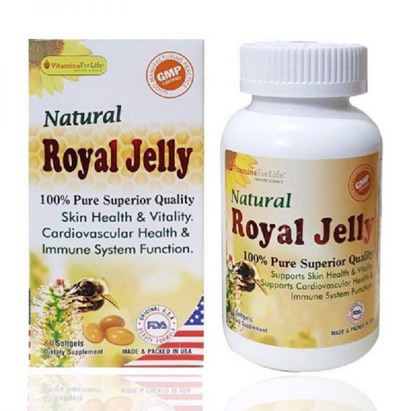 Natural Royal Jelly- Sữa ong chúa hộp 60 viên