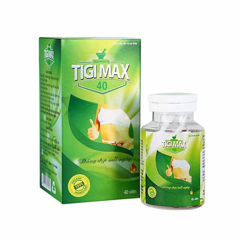 Tigimax 40 viên - Viên uống giảm cân, dáng đẹp