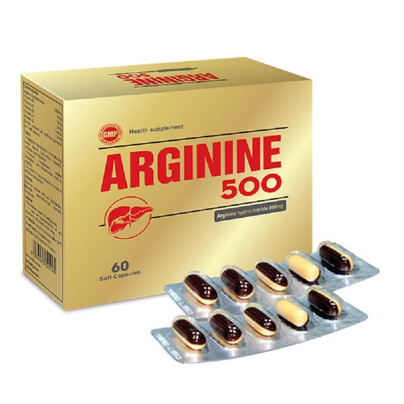 Arginine 500 - Bổ gan, bảo vệ tế bào gan, giải độc của gan