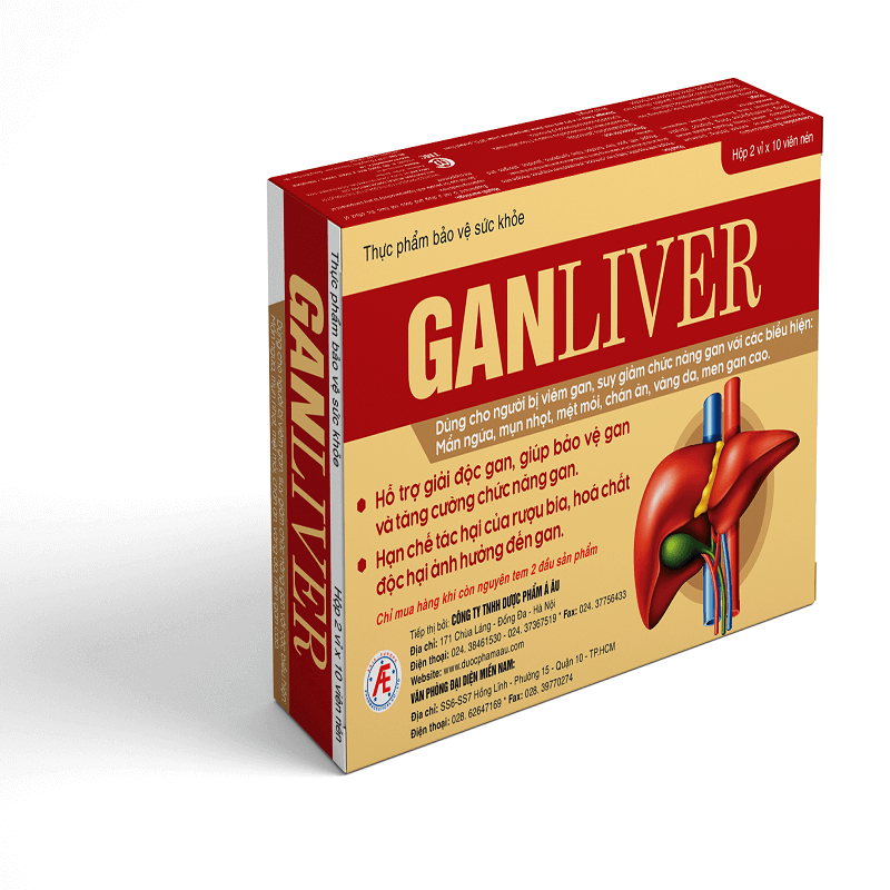 Ganliver - Hỗ trợ giải độc gan, tăng cường chức năng gan