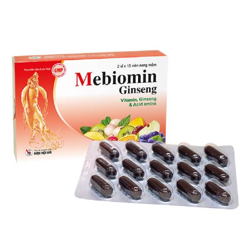 Mebiomin Ginseng - Bổ sung vitamin, acid amin bồi bổ cơ thể