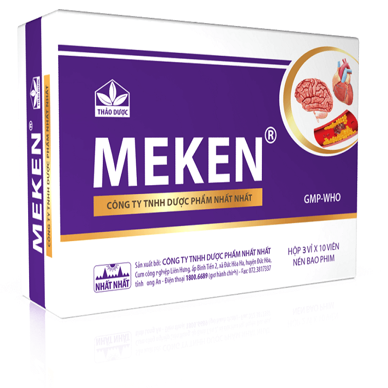 Meken - Thuốc hỗ trợ điều trị tai biến mạch máu não