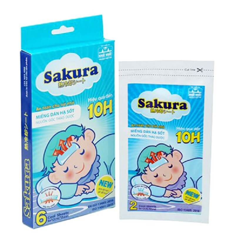Miếng dán hạ sốt Sakura hạ sốt cho trẻ