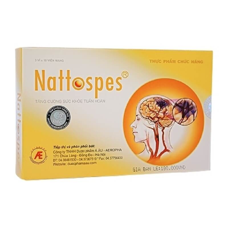 Nattospes - Giảm tai biến mạch máu não, tan cục máu đông