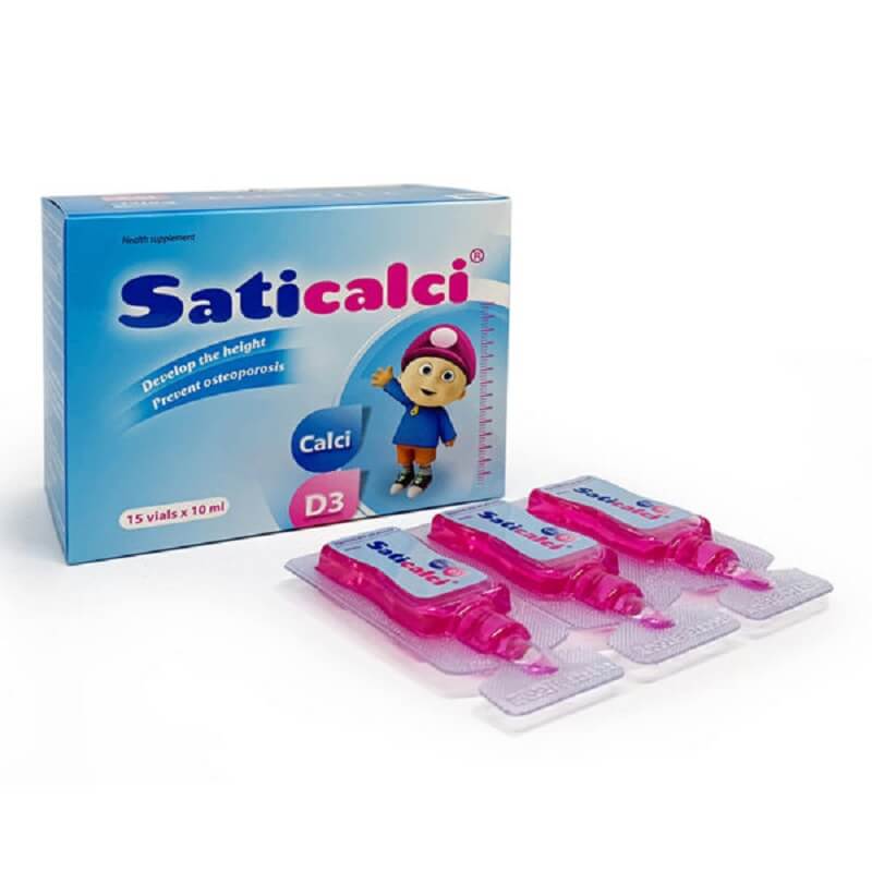 Saticalci - Phát triển chiều cao, giảm còi xương cho trẻ