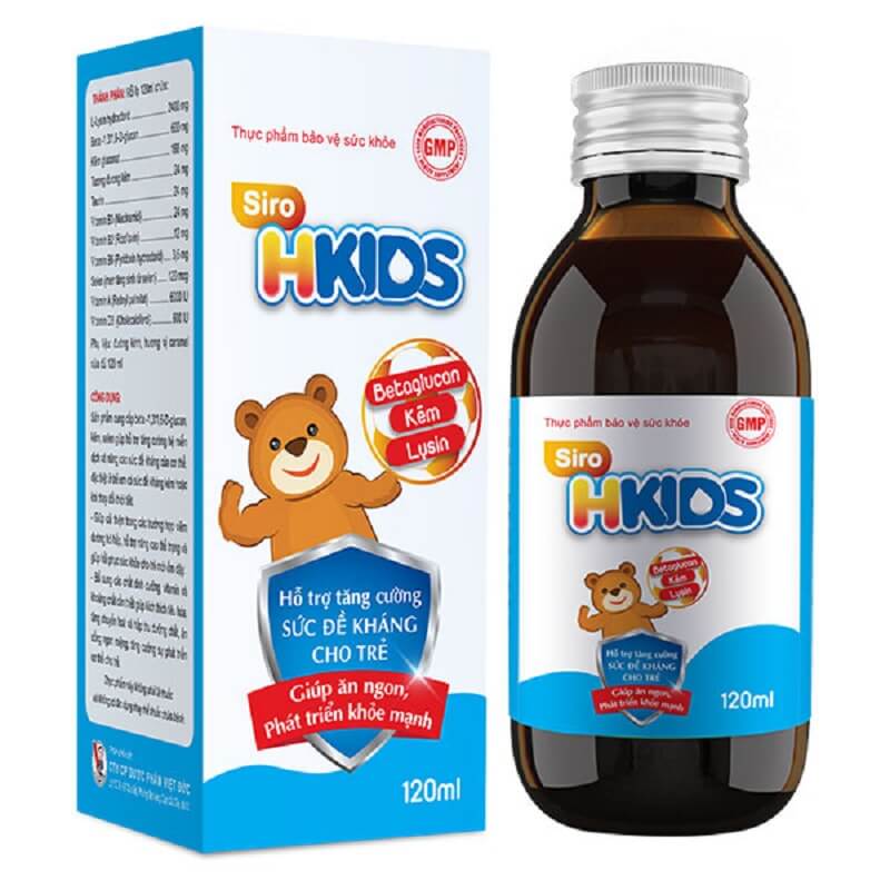 Siro Hkids - Hỗ trợ tăng cường tiêu hóa, trẻ ăn ngon