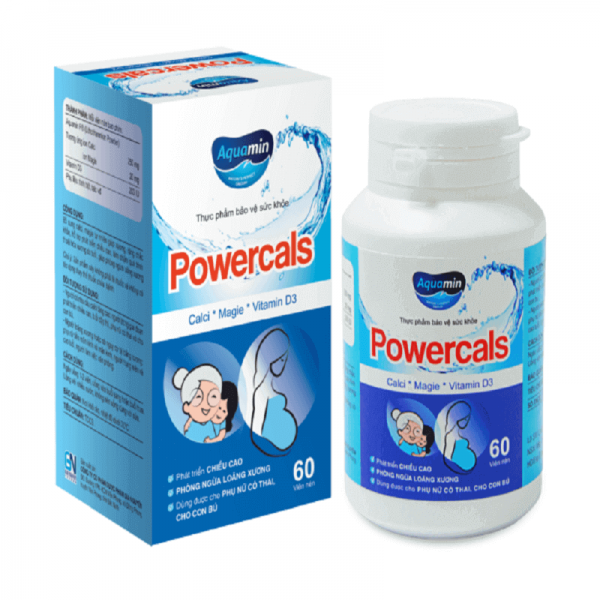 Thực phẩm bảo vệ sức khoẻ Powercals - Bổ sung calci, magie