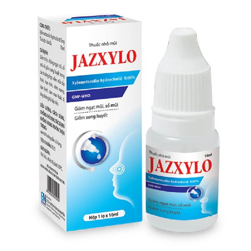 Thuốc nhỏ mũi Jazxylo - Giảm ngạt mũi, sổ mũi
