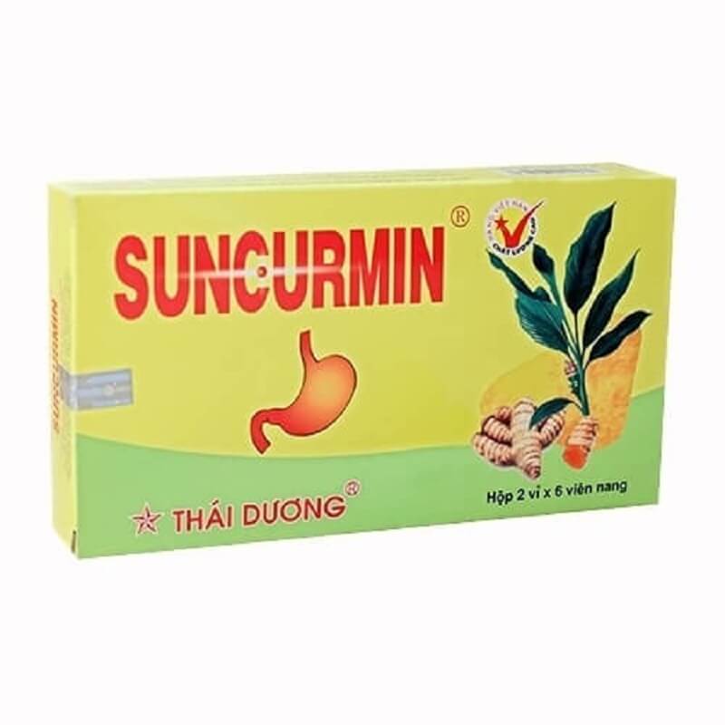 Thuốc Suncurmin dạng viên nang - Trị viêm loét dạ dày