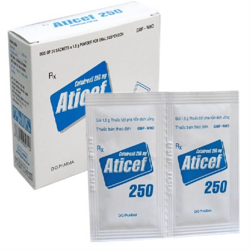Aticef 250 - Điều trị các nhiễm khuẩn gây ra do các vi khuẩn