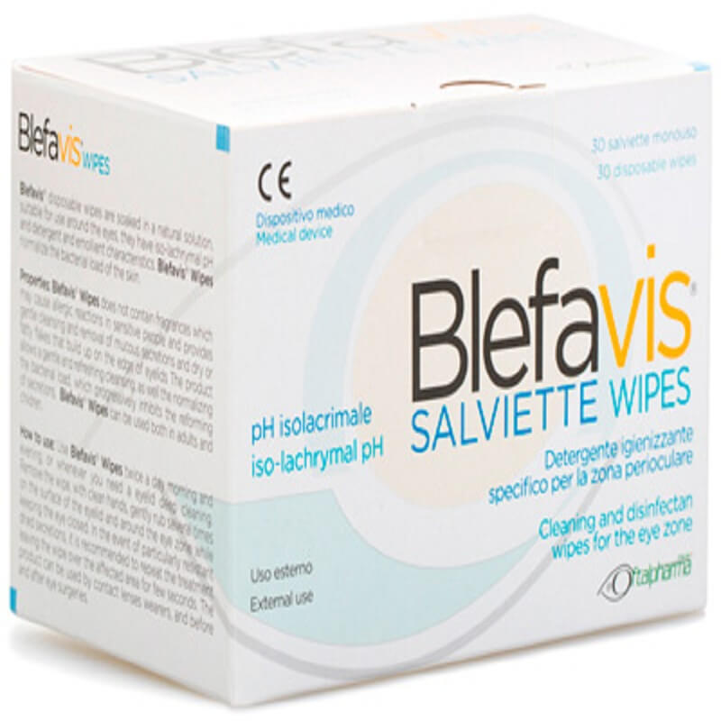 Blefavis Wipes - Gạc y tế cho mắt, làm sạch mí mắt, lông mi