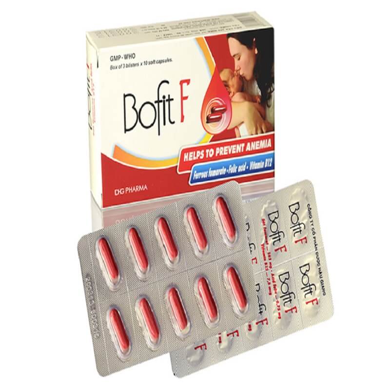Bofit F - Phòng thiếu máu do thiếu Sắt ở phụ nữ có thai