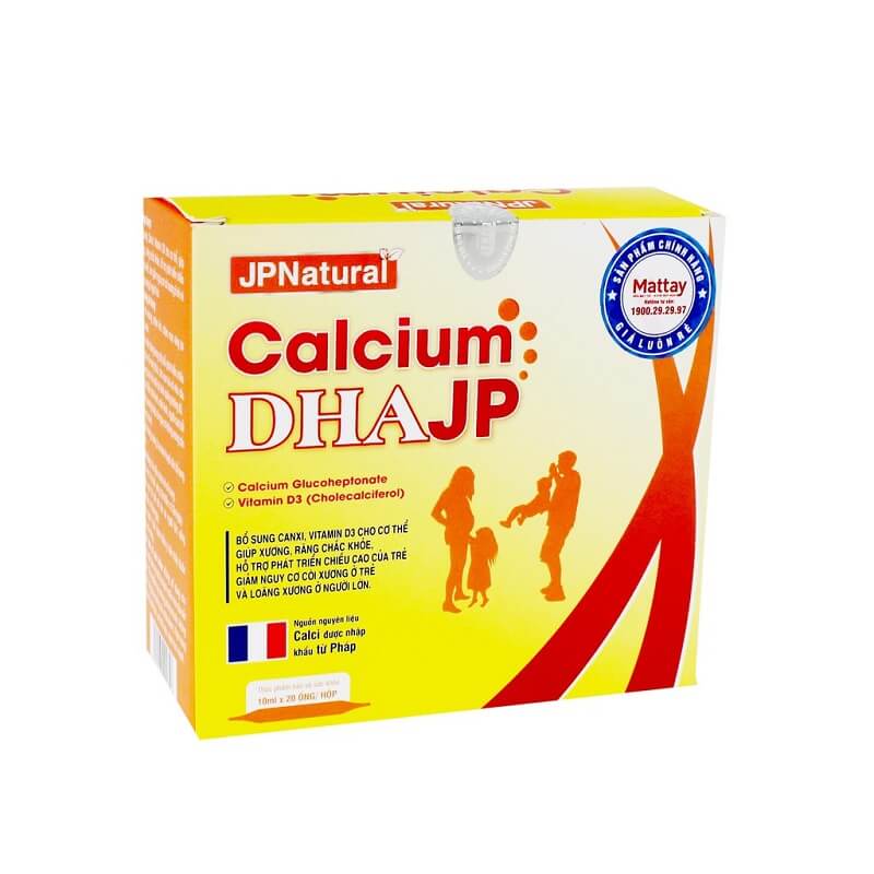 Calcium DHAJP - Bổ sung Canxi, Vitamin D3 cho cơ thể