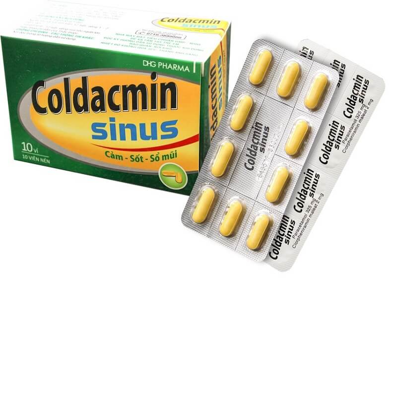 Coldacmin Sinus - Điều trị triệu chứng: Cảm sốt, nhức đầu