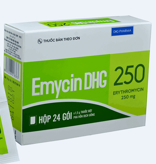EmycinDHG 250 - Điều trị nhiễm khuẩn đường hô hấp, đường tiêu hóa