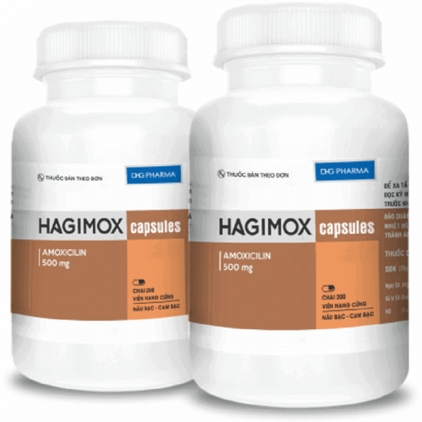 Hagimox Capsules chai - Điều trị các bệnh nhiễm khuẩn