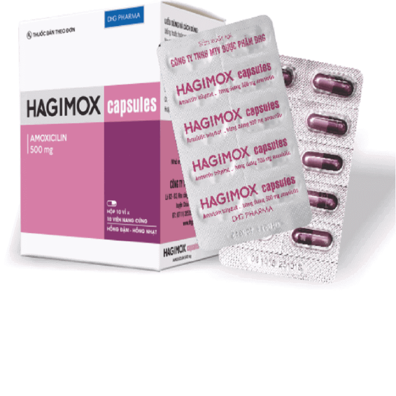 Hagimox capsules loại vỉ - Điều trị nhiễm khuẩn nhẹ