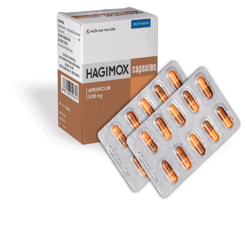 Hagimox Capsules loại vỉ - Điều trị các bệnh nhiễm khuẩn