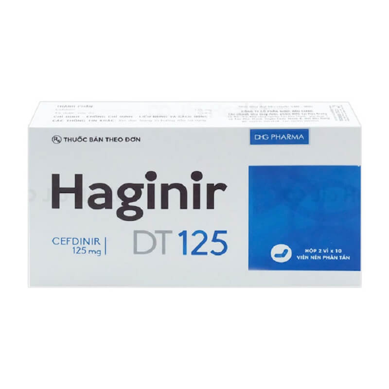 Haginir DT 125 - Điều trị nhiễm khuẩn từ nhẹ đến vừa