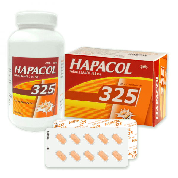 Hapacol 325 - Dùng cho các triệu chứng đau đầu, đau nửa đầu