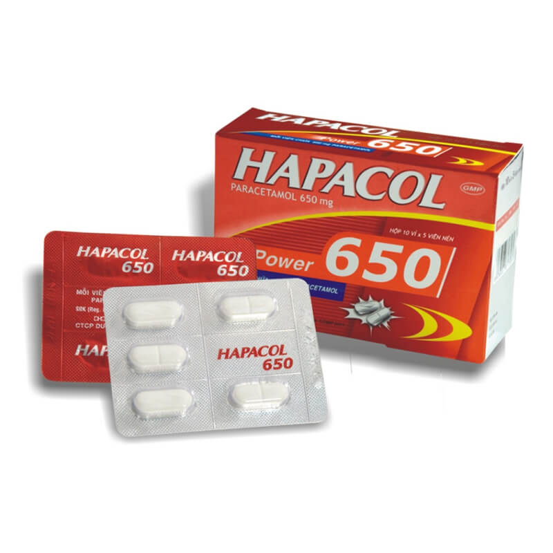 Hapacol 650 - Điều trị các triệu chứng đau đầu