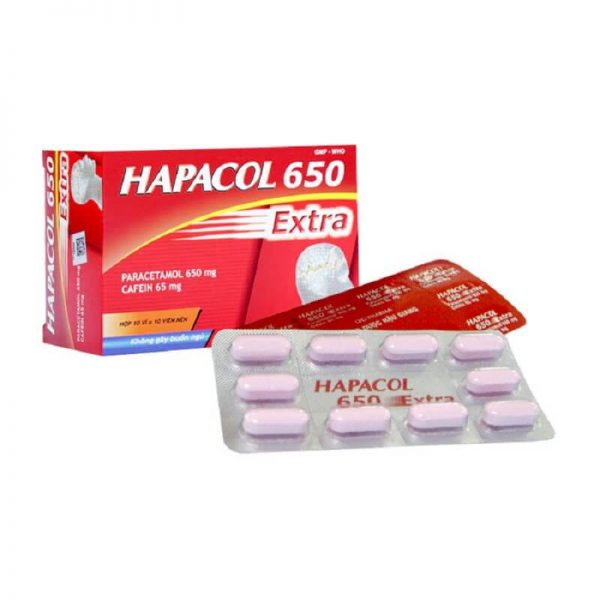 Hapacol 650 extra - Làm giảm đau đầu, đau nửa đầu