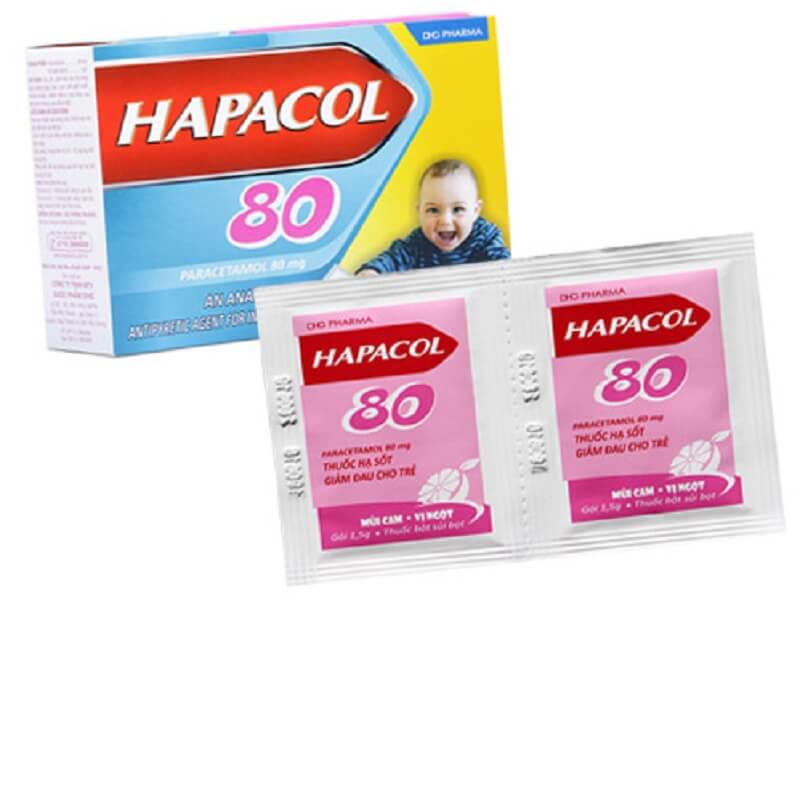 Hapacol 80 - Hạ sốt, giảm đau cho trẻ hiệu quả