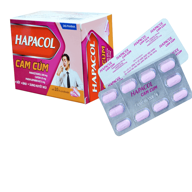 Hapacol Cảm Cúm - Điều trị các triệu chứng của cảm cúm