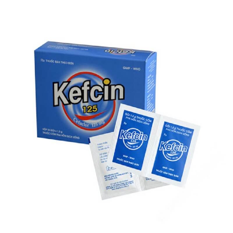 Kefcin 125 - Điều trị các nhiễm khuẩn do vi khuẩn nhạy cảm