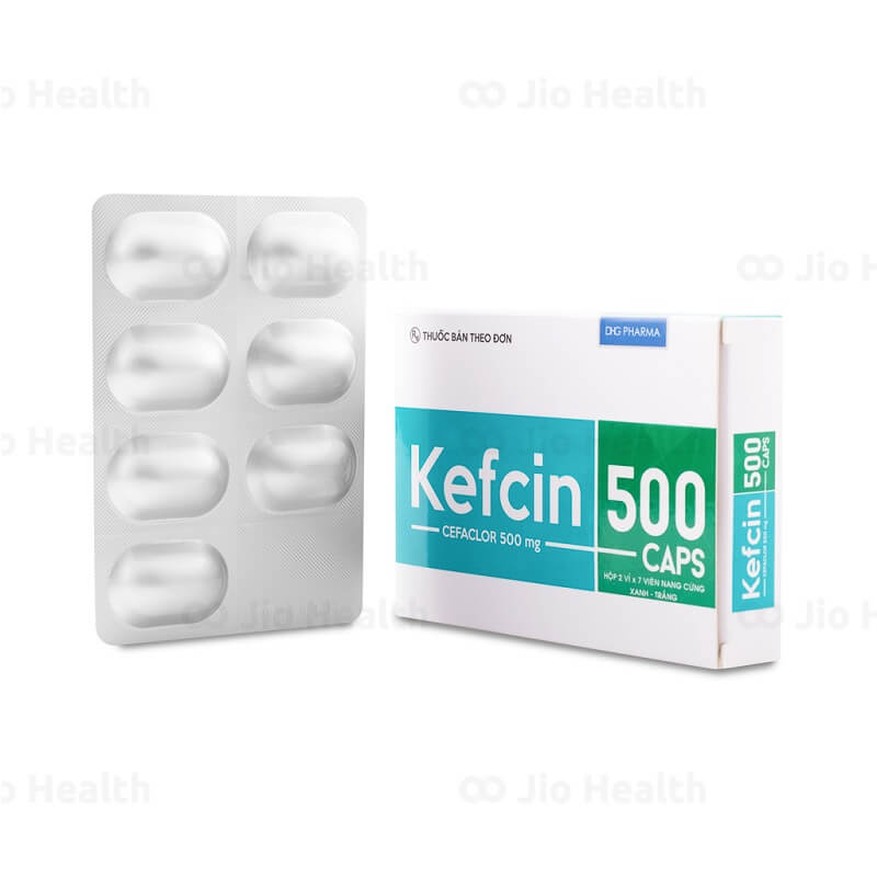Kefcin 500 Caps - Điều trị bệnh nhiễm khuẩn đường hô hấp