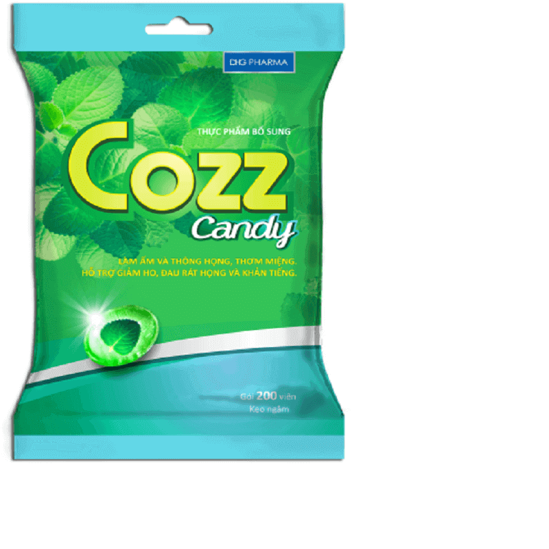 Kẹo ngậm COZZ Candy túi 200 - Làm ấm và thông họng