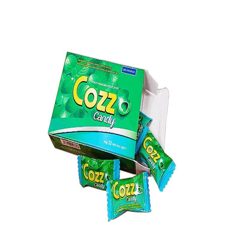 Kẹo ngậm COZZ Candy hộp 12 viên - Hỗ trợ giảm ho
