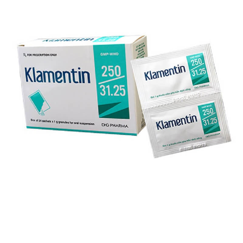 Klamentin 250/ 31.25 - Điều trị ngắn hạn nhiễm khuẩn đường hô hấp