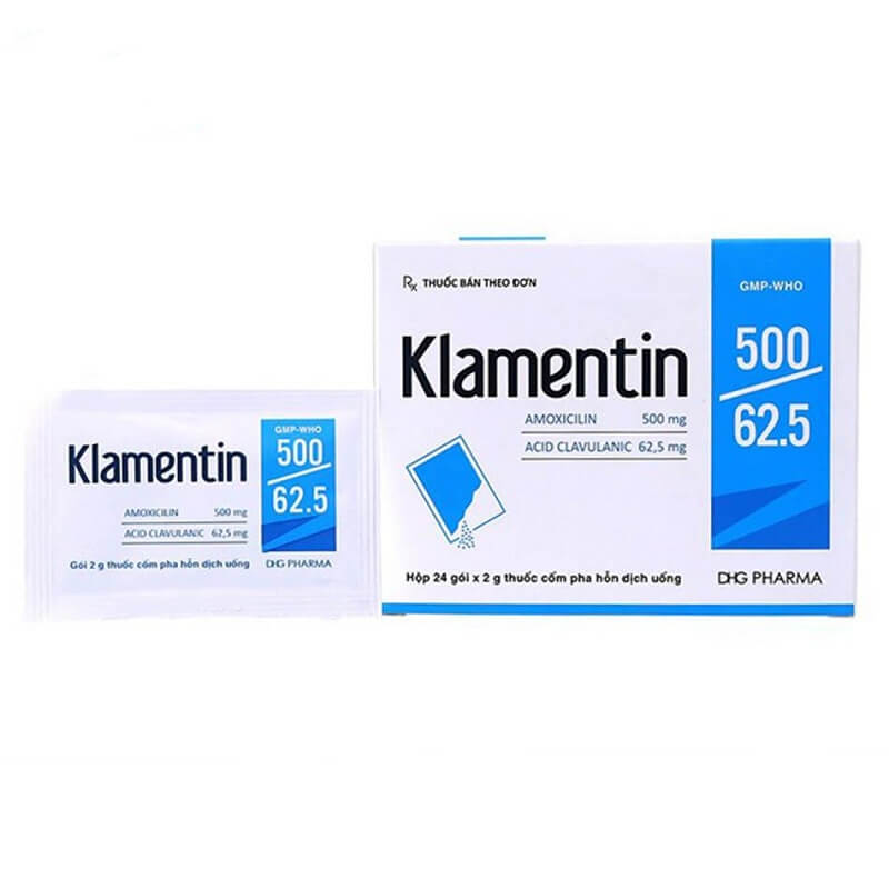 Klamentin 500/125 - Điều trị ngắn hạn nhiễm khuẩn đường hô hấp