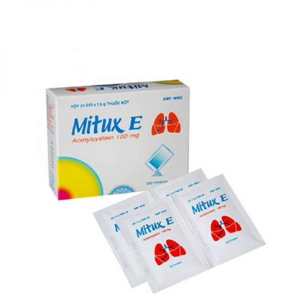 Mitux E - Điều trị rối loạn tiết dịch niêm mạc đường hô hấp