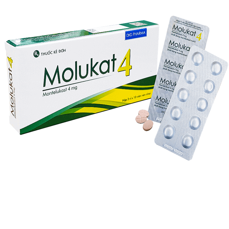 Molukat 4 - Điều trị hen ở bệnh nhân từ 2 - 5 tuổi