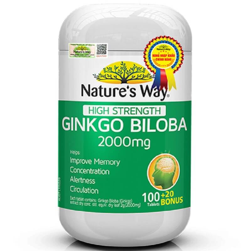 Nature's Way High Strength Ginkgo Biloba 2000mg