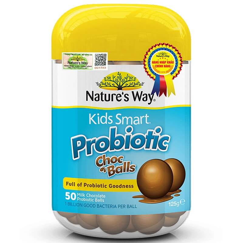 Nature's Way Kids Smart Probiotic Choc Balls - Kẹo lợi khuẩn cho trẻ