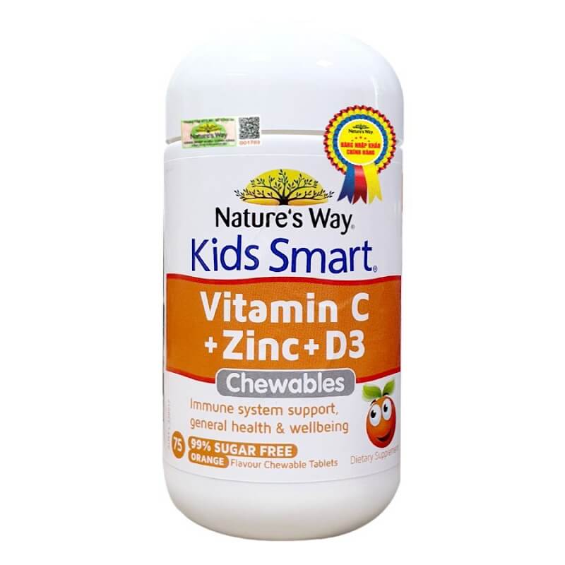 Nature’s Way Kids Smart Vitamin C + Zinc + D3 Chewable