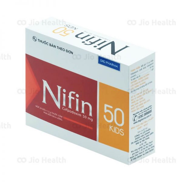 Nifin 50 Kids - Điều trị nhiễm khuẩn do vi khuẩn nhạy cảm