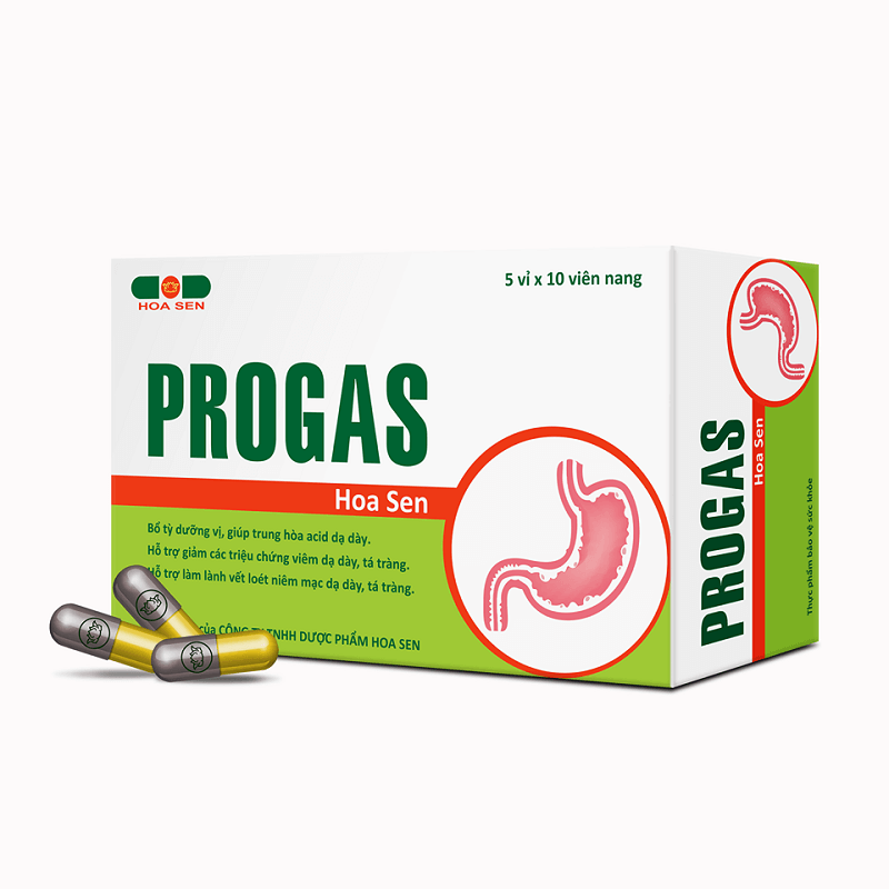 PROGAS - Bổ tỳ dưỡng vị, giúp trung hòa acid dạ dày