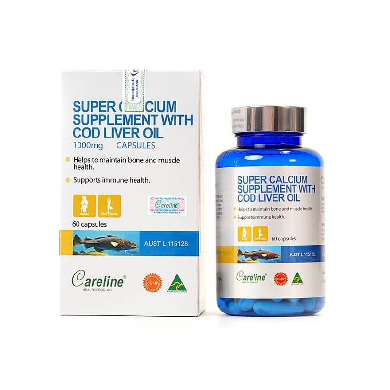 Super Calcium Supplement With Cod Liver Oil 1000mg