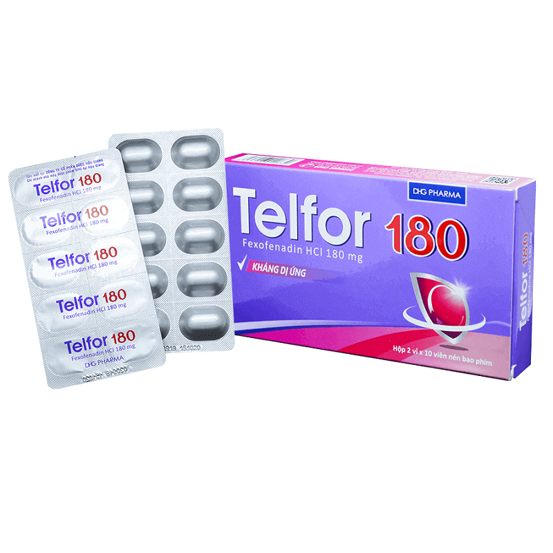 Telfor 180 - Điều trị các triệu chứng viêm mũi dị ứng