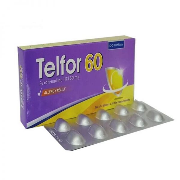 Telfor 60 - Điều trị các triệu chứng viêm mũi dị ứng