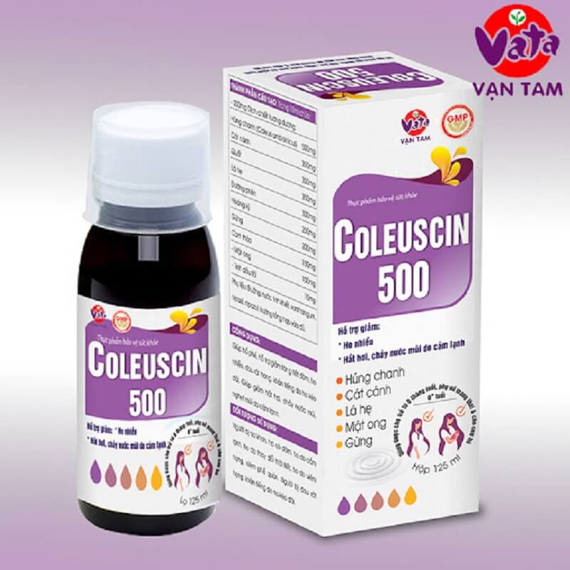 Thực phẩm bảo vệ sức khỏe Coleuscin 500 - Giúp bổ phế