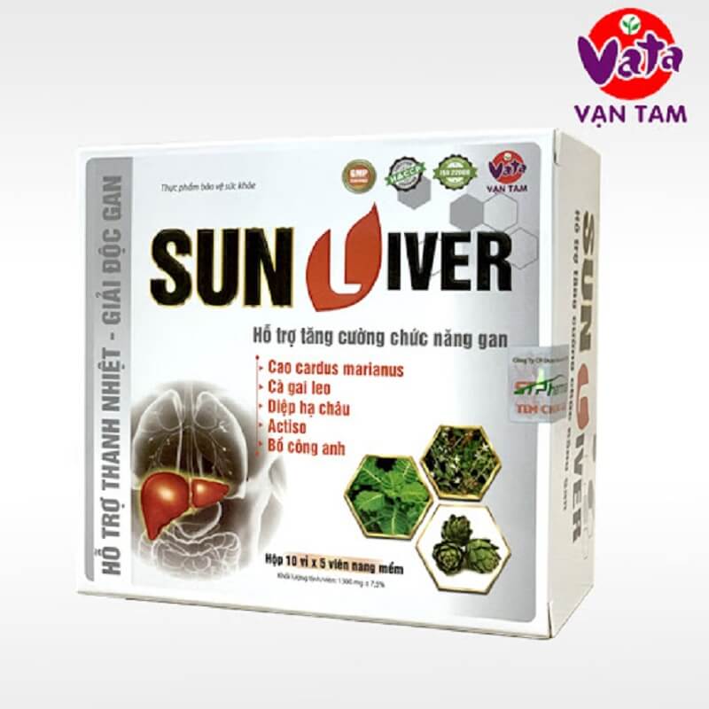 Thực phẩm bảo vệ sức khoẻ Sun Liver - Thanh nhiệt, giải độc gan