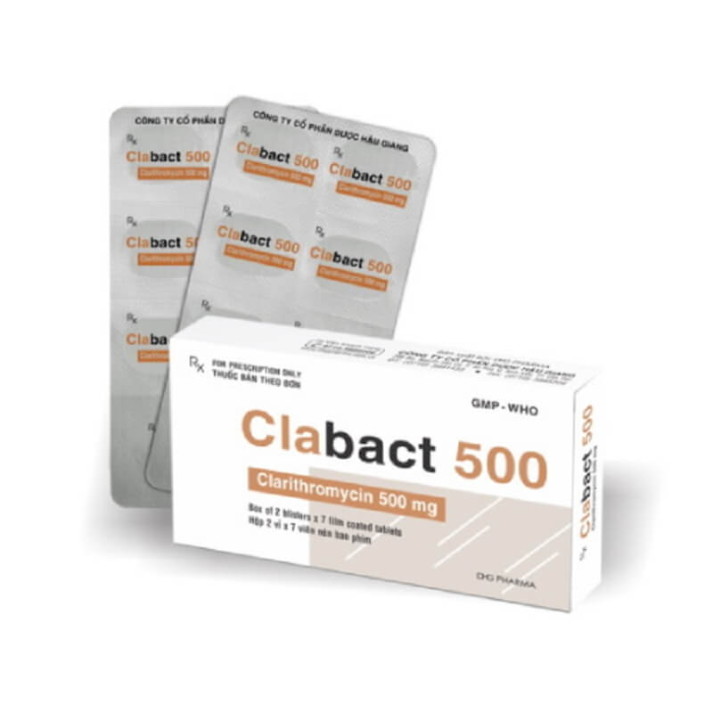 Thuốc kháng sinh Clabact 500 - Điều trị các bệnh nhiễm khuẩn