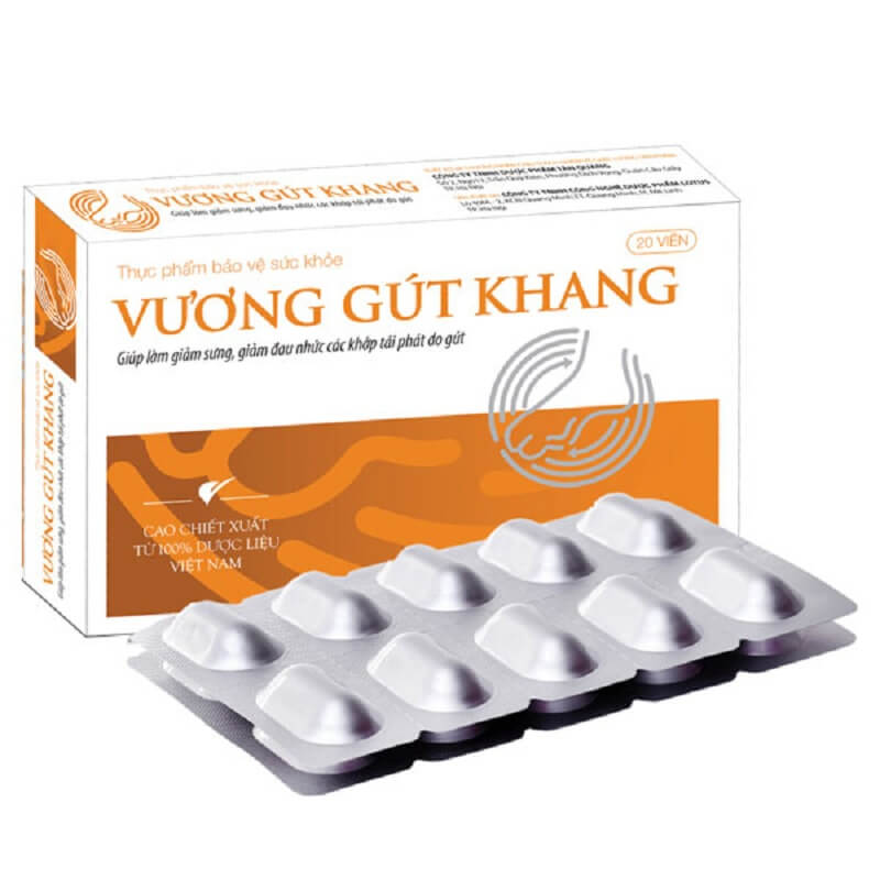 TPBVSK Vương Gút khang - Giảm acid uric máu, giảm sưng