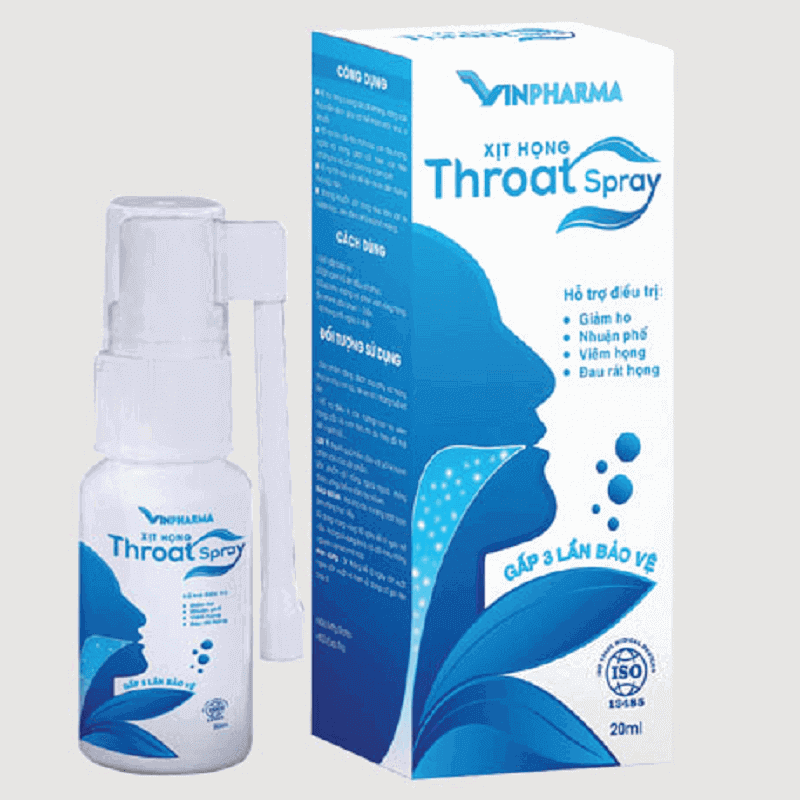 Xịt họng Throat Spray - Hỗ trợ giảm ho, nhuận phế